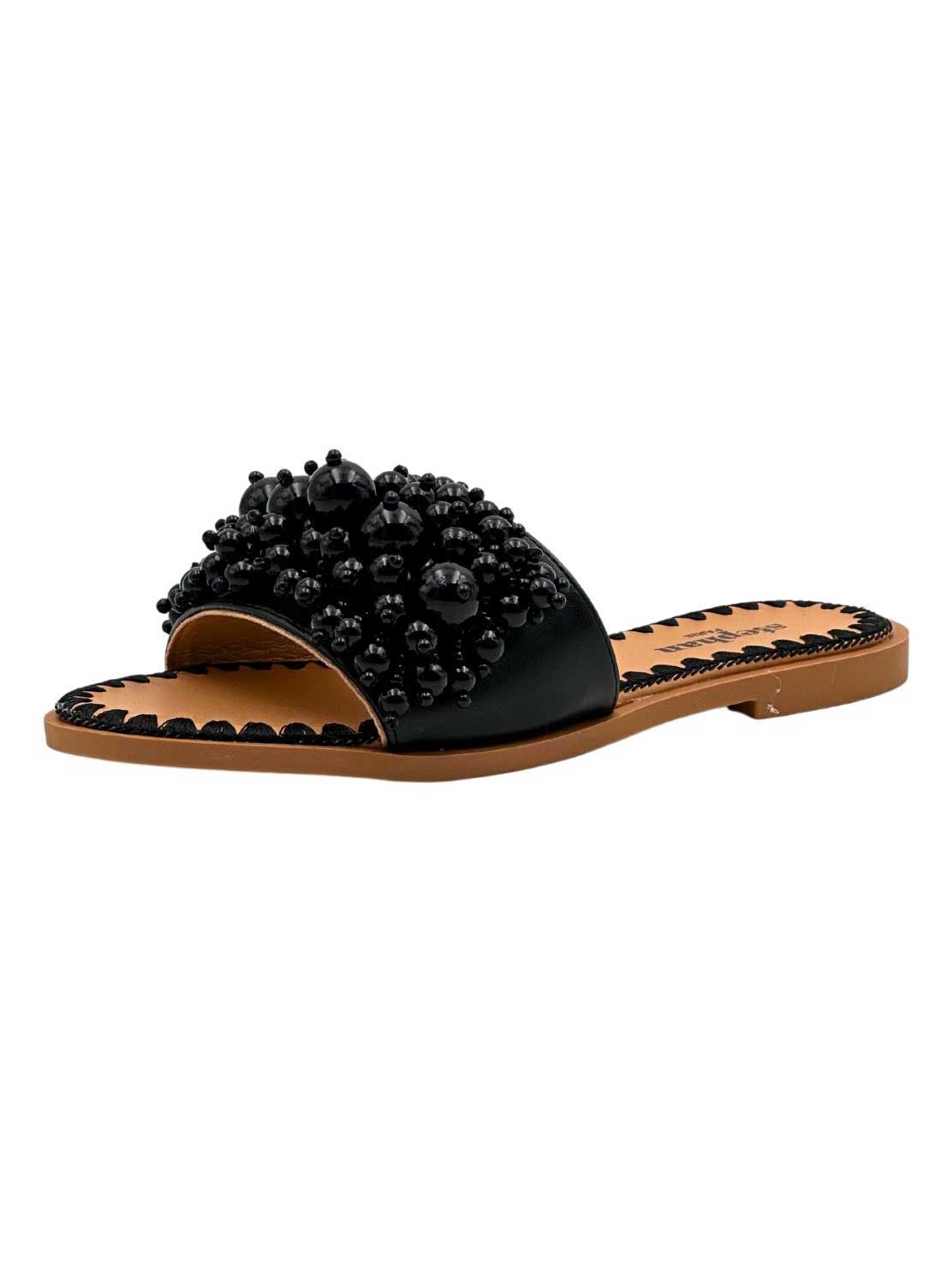 Malaika - Sandaler pyntet med store perler